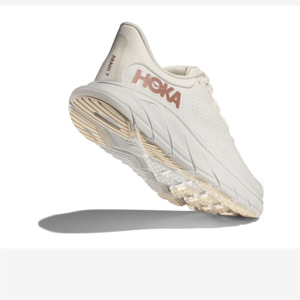 Hoka Arahi 7 White Running Shoes